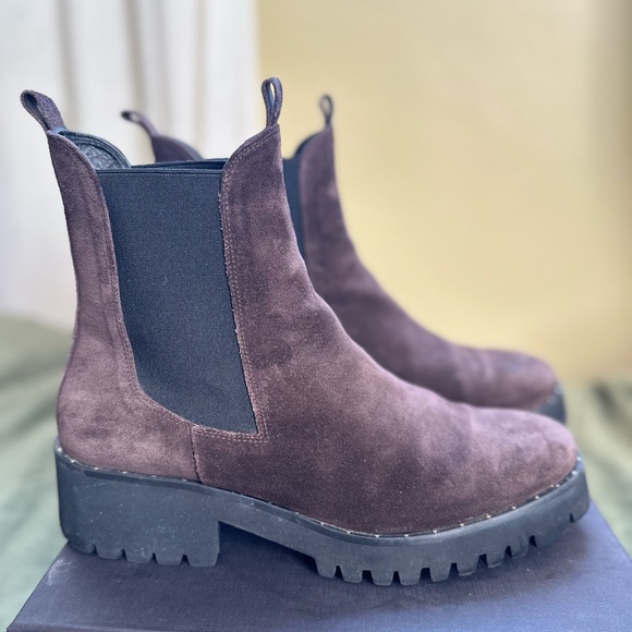 Freda Salvador Dark Brown Ankle Booties - Picture 4 of 7